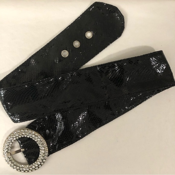 Rhinestone Buckle Cloth Belt - Picture 7 of 12